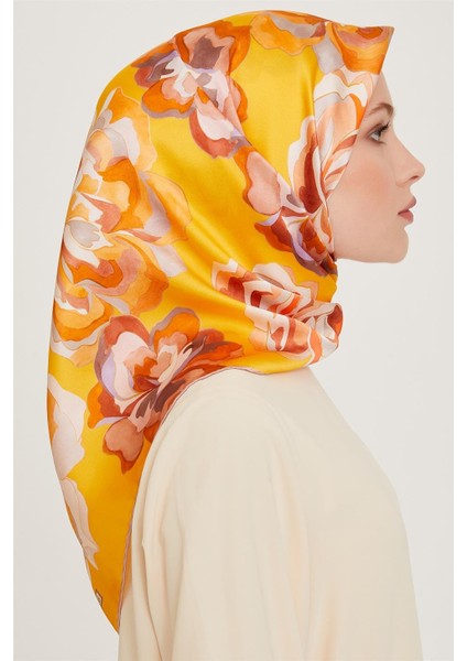 Çiçek Desenli Sura Saf İpek Eşarp 9234D 01 24 fiyatları