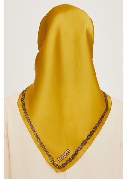 Klasik Desenli Sura Saf İpek Eşarp 9261D 07 39