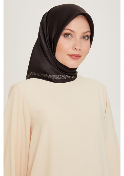 Klasik Desenli Sura Saf İpek Eşarp 9260D 03 80