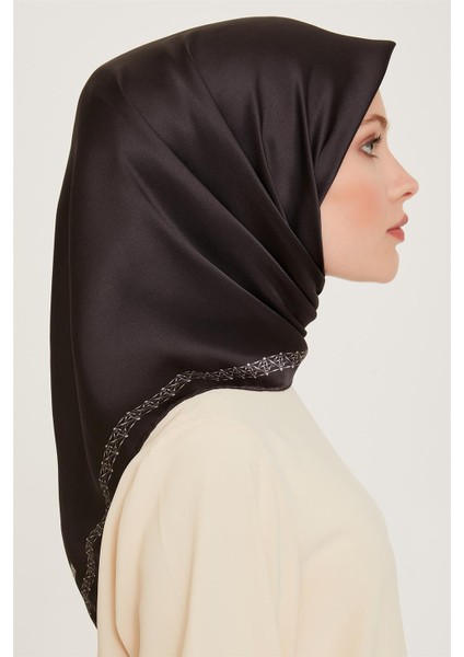 Klasik Desenli Sura Saf İpek Eşarp 9260D 03 80