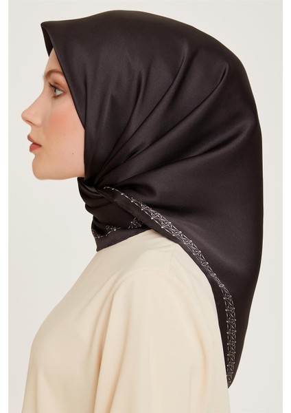 Klasik Desenli Sura Saf İpek Eşarp 9260D 03 80