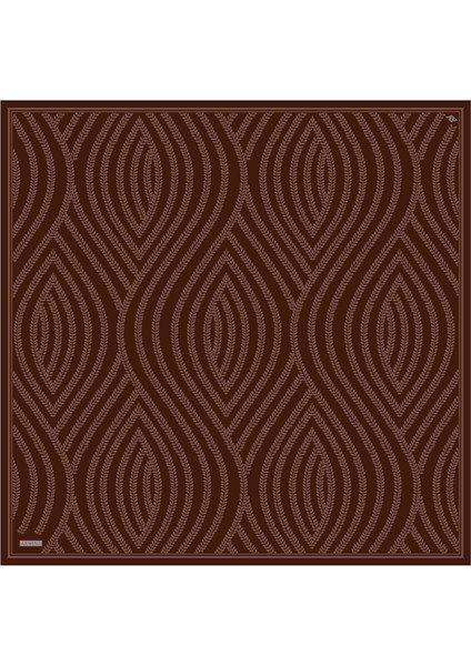 Klasik Desenli Saf İpek Twill Eşarp 9356 84 fırsatları