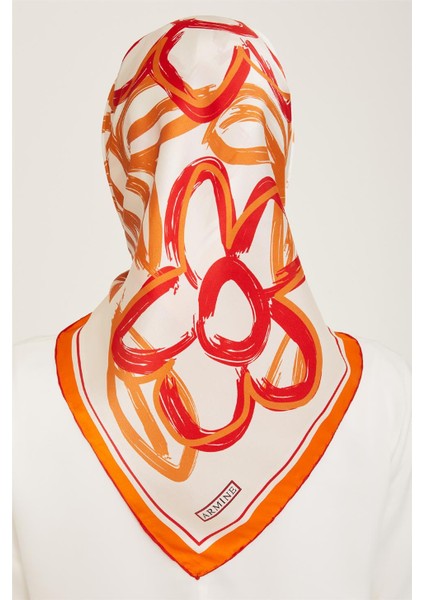 Çiçek Desenli Sura İpek Eşarp 24Ya9123 5 50 fırsatları