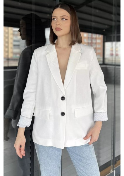 Kadın Astarlı Blazer Ceket P-00016231
