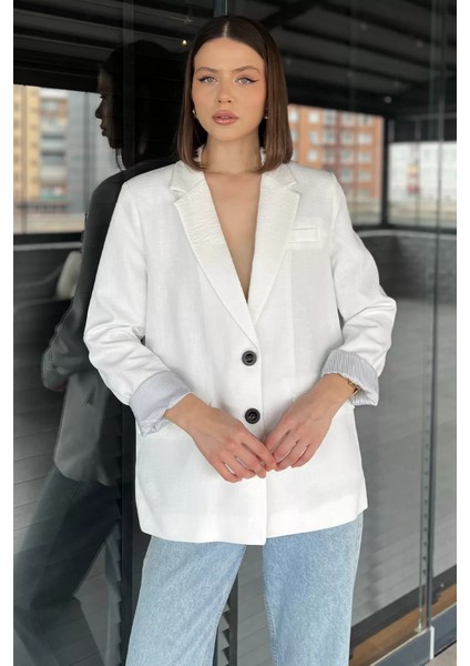 Kadın Astarlı Blazer Ceket P-00016231