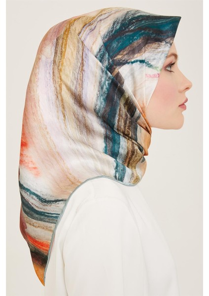 Soyut Desenli Twill İpek Eşarp 24Ya9102 52 34 fiyatları