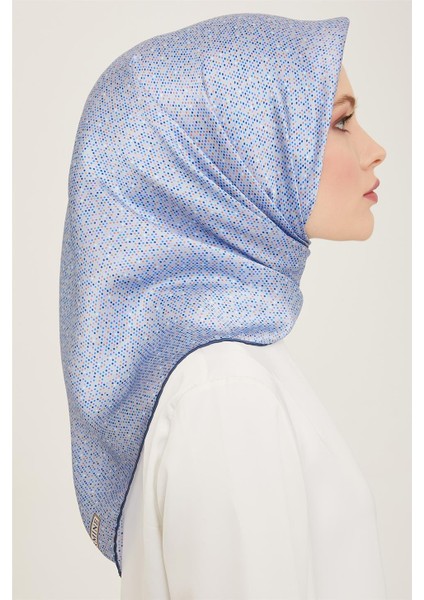 Geometrik Desenli Twill İpek Eşarp 24Ya9113 35 35