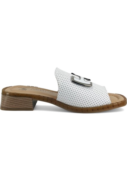 2512001 25YT Kadın Günlük Terlik Beyaz modelleri