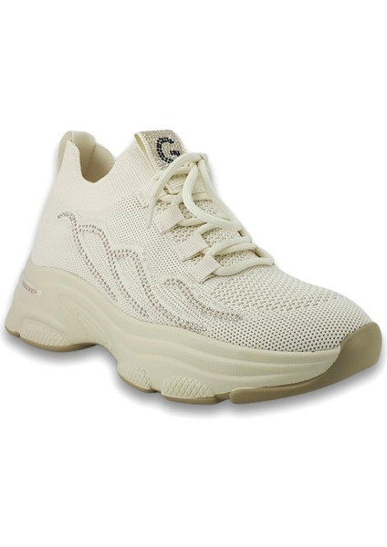 309 25YA Kadın Sneaker Günlük Ayakkabı Bej