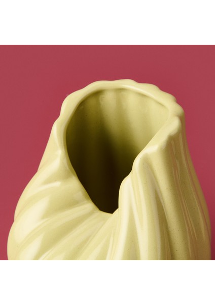 Deco Palm Breeze Vazo - Yeşil - 24 cm