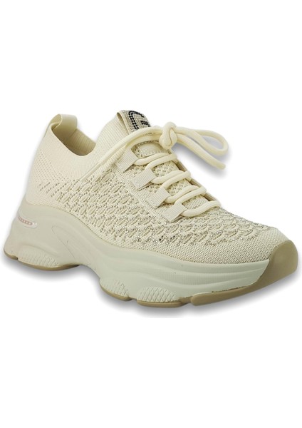 309 3 25YA Kadın Sneaker Günlük Ayakkabı Bej
