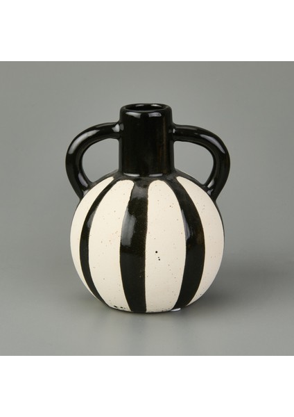 Pottery Vazo - Siyah - 20 cm