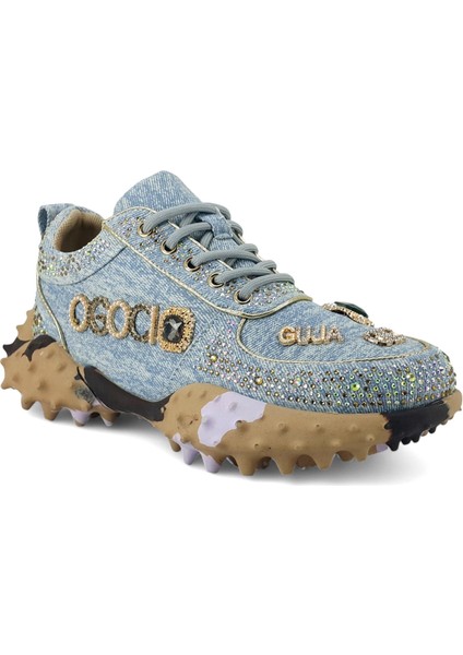 338 25YA Kadın Sneaker Günlük Ayakkabı Mavi