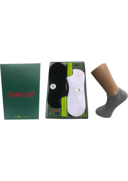 12'li Dikişsiz Yazlık Bambu Erkek Sneakers Çorap