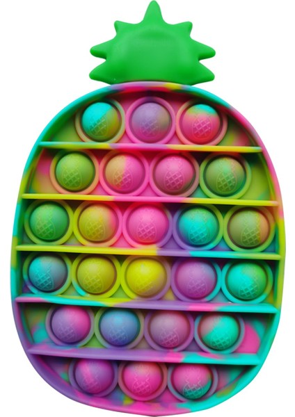 13-1pc Tarzı Pop Fidget Oyuncakları Poppis Gökkuşağı Basma Kabarcık - Oyuncakları Yetişkin Çocuklar Dimple Oyuncakları I Hafifletici Oyuncaklar. (Yurt Dışından)