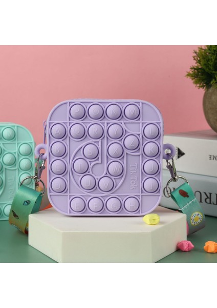 No.17 Stili Pop It Tiktok Bebek Çantası Çift Yüzlü Sıkıştırma Itme Kabarcık Fidget Oyuncakları Pop Squishy Basit Dimple Popit Giderici Oyuncak Çocuklar Için (Yurt Dışından)