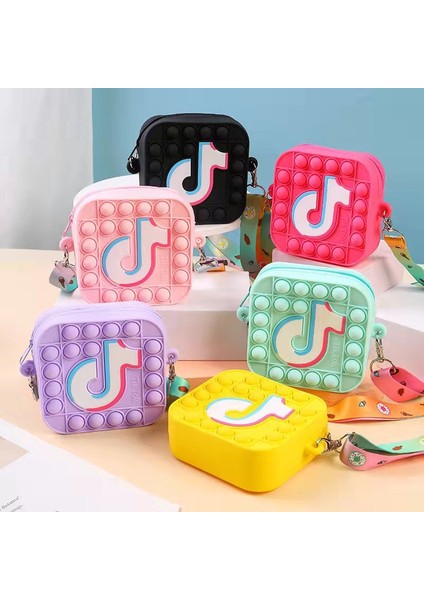 No.17 Stili Pop It Tiktok Bebek Çantası Çift Yüzlü Sıkıştırma Itme Kabarcık Fidget Oyuncakları Pop Squishy Basit Dimple Popit Giderici Oyuncak Çocuklar Için (Yurt Dışından)