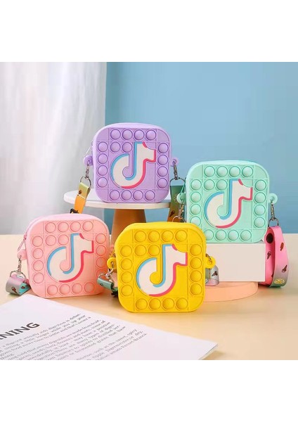 No.17 Stili Pop It Tiktok Bebek Çantası Çift Yüzlü Sıkıştırma Itme Kabarcık Fidget Oyuncakları Pop Squishy Basit Dimple Popit Giderici Oyuncak Çocuklar Için (Yurt Dışından)