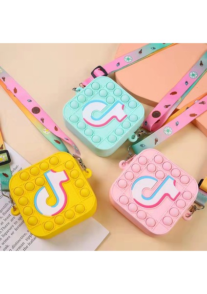 No.17 Stili Pop It Tiktok Bebek Çantası Çift Yüzlü Sıkıştırma Itme Kabarcık Fidget Oyuncakları Pop Squishy Basit Dimple Popit Giderici Oyuncak Çocuklar Için (Yurt Dışından)