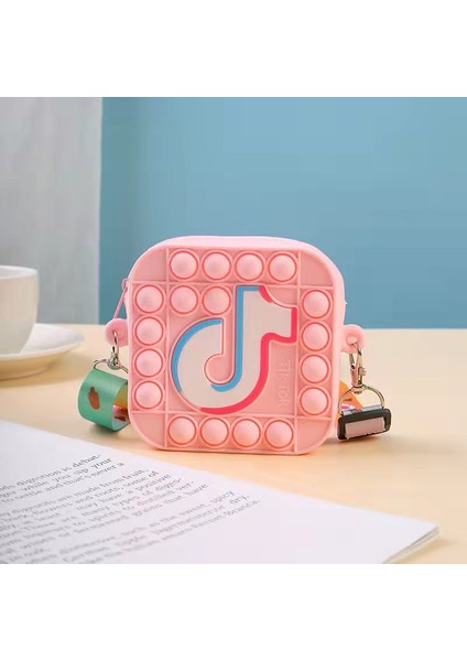 No.17 Stili Pop It Tiktok Bebek Çantası Çift Yüzlü Sıkıştırma Itme Kabarcık Fidget Oyuncakları Pop Squishy Basit Dimple Popit Giderici Oyuncak Çocuklar Için (Yurt Dışından)