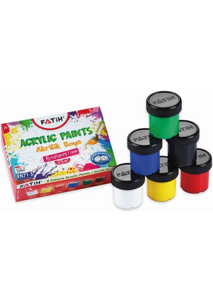 Akrilik Boya 6 Renk 25ML