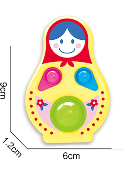 Papaya Tarzı Sekiz Gezegen Basit Dimple Pop Fidget Duyusal Oyuncak Anahtarlık Tahtası Anksiyete Fidget Oyuncak Çocuklar Için (Yurt Dışından)