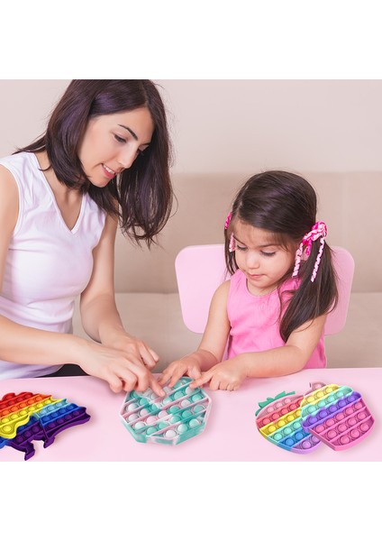 MS-0069 Stili Yayılma Kabarcık Patlatma Oyuncak Gökkuşağı Oyuncak Yetişkin Çocuklar Duyusal Oyuncaklar I Hafifletmek Için (Yurt Dışından)