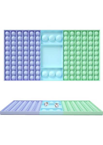No.4 Tarzı Büyük Boyutlu Fidget Oyuncağı Gökkuşağı Dama Tahtası Itme Kabarcık Duyusal Oyuncaklar Aile Ebeveyn-Çocuk Zamanı Etkileşimli Oyun Oyuncakı (Yurt Dışından)