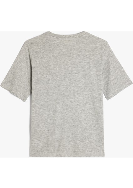 Regular Fit Kısa Kollu Bisiklet Yaka Pamuklu Basic Tişört