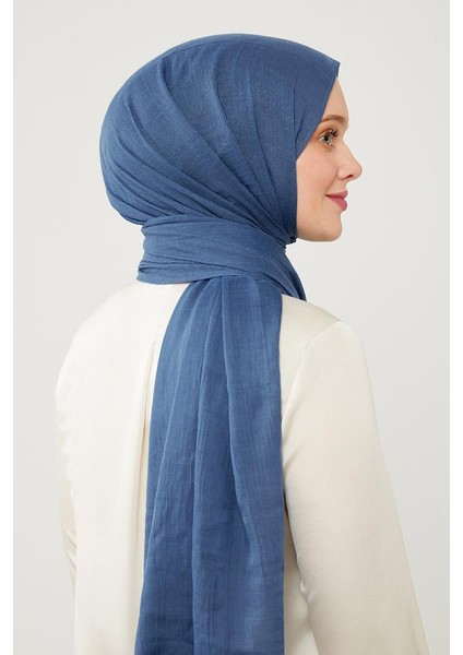 Lacivert Buruşuk Kumaş Hawai Şal fiyatları