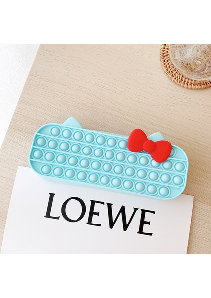 Ilmek Stili F Stili Yeni 20CM Kurdeleli Kalem Kutusu Pop It Bubble Oyuncak Çocuklar Duyusal Giderici Oyuncaklar Öğrenme Kalem Çantası - Oyuncakları (Yurt Dışından)