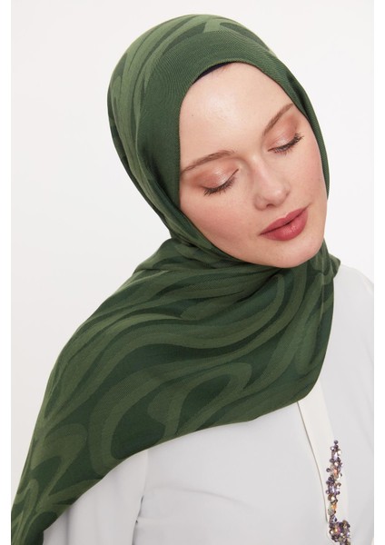 Yeşil Soyut Desen Grazia şal fırsatları