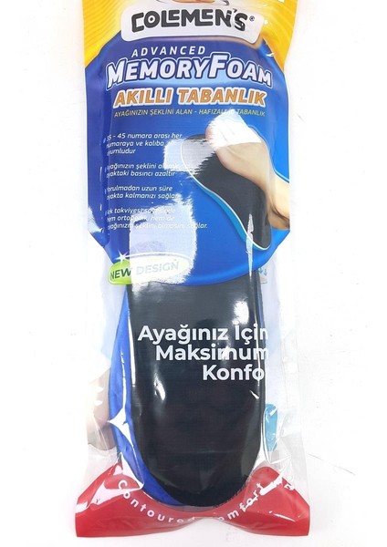 Advanced Memory Foam Hafızalı Kesilebilir Tabanlık Siyah