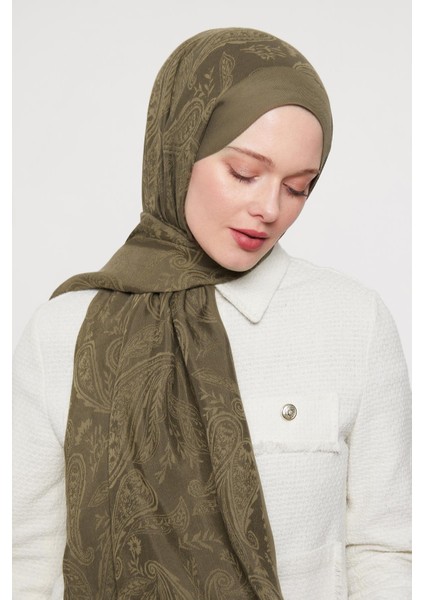 Haki Hint Desen Grazia Şal fırsatları