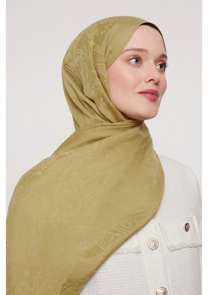 Yağ Yeşili Hint Desen Grazia Şal fiyatları