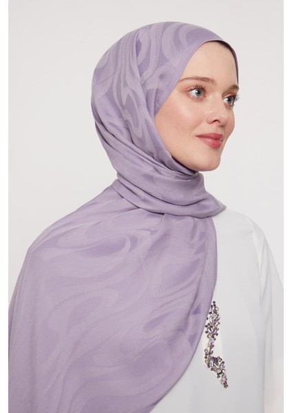 Lila Soyut Desen Grazia şal fiyatları
