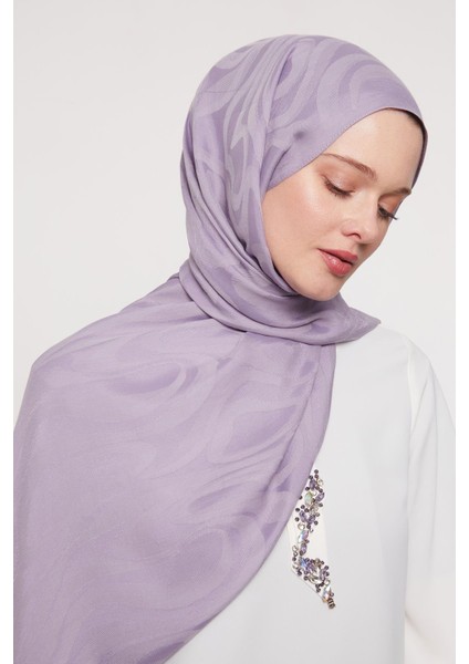 Lila Soyut Desen Grazia şal fırsatları