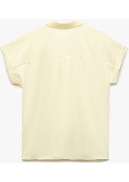 Krep Kumaş Klasik Yaka Kısa Kollu Gömlek fiyatları