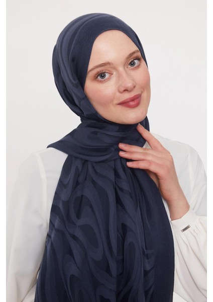 K.lacivert Soyut Desen Grazia şal fırsatları