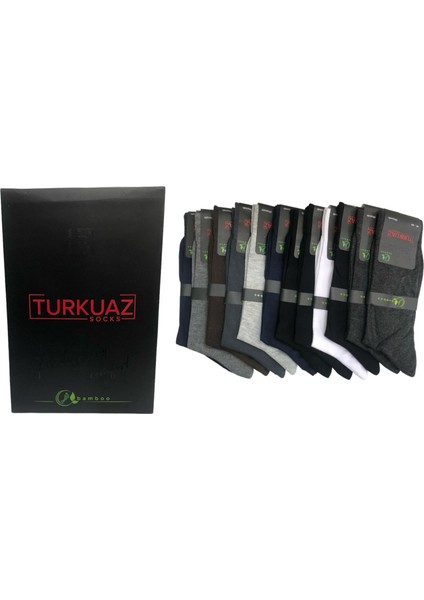 12'li Dikişsiz Yazlık Bambu Erkek Soket Çorap