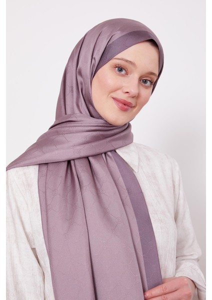 Gül Kurusu Petek Desen Monogram Ipek Şal fiyatları