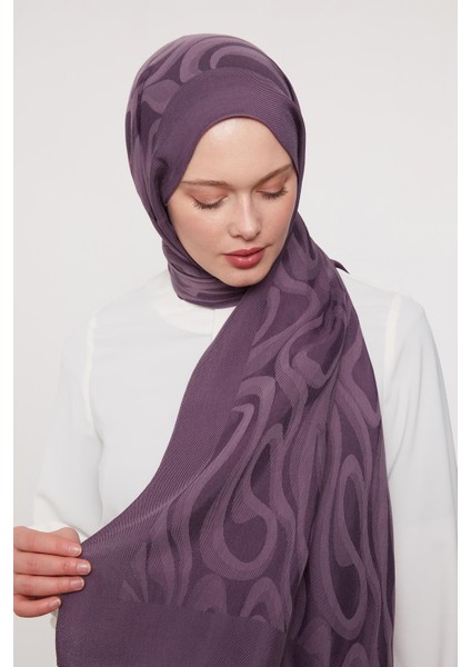 Mor Soyut Desen Grazia şal modelleri