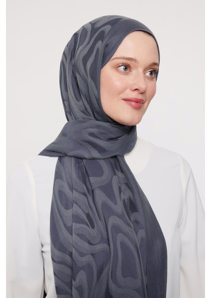 Lacivert Soyut Desen Grazia şal fiyatları