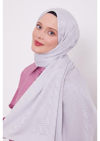 Gümüş Kare Desen Blue Jakar Şal fiyatları