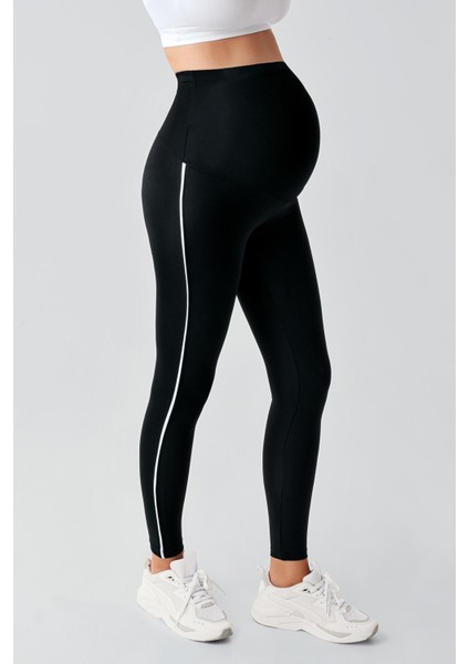Biyeli Yüksek Bel Esnek Toparlayıcı Hamile Tayt modelleri