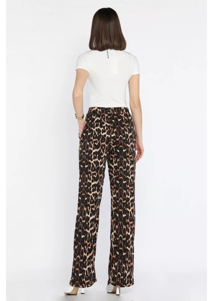 Kadın Bel Lastikli Çift Cepli Bürümcük Pantolon P-00016178 modelleri