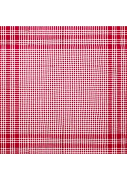 Soft Ekoseli Piknik Örtüsü - Kırmızı - 165X165 cm