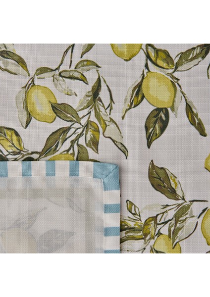 Soft Lime Cello Elvid Masa Örtüsü - Renkli - 140X220 cm