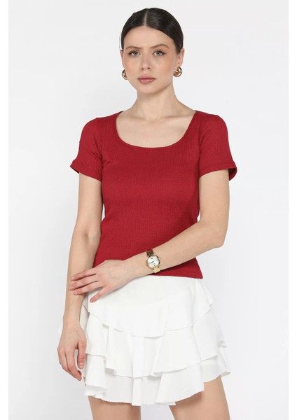 Kadın Kare Yaka Bürümcük Bluz P-00016160 fiyatları