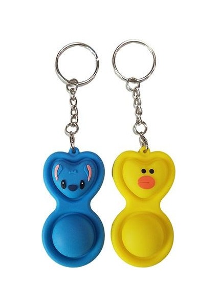 No.21 Tarzı Sevimli Fidget Oyuncaklar Basit Dimple Anime Figürler Dikiş Anahtarlık Sıkıştırılabilir Itme Kabarcık Çocuk Oyuncakları- Brinquedos (Yurt Dışından)